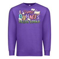 Purple some bunnys needs vodka Premium Sweatshirt - MaliasSmallBusiness