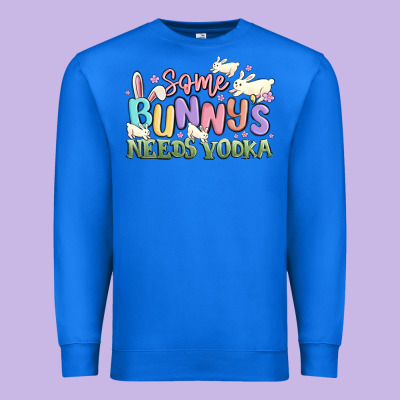 Some Bunnys Needs Vodka Premium Sweatshirt Designed By Maliassmallbusiness