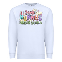 White some bunnys needs vodka Premium Sweatshirt - MaliasSmallBusiness
