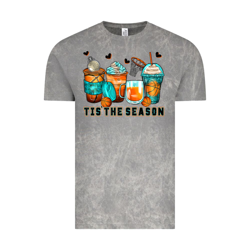 Tis' The Season Basketball Coffee Cups Vintage Tee by Zillion Design Studio | Teevron