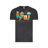 Vintage Black tis' the season basketball coffee cups Vintage Tee - Zillion Design Studio