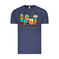 Vintage Denim tis' the season basketball coffee cups Vintage Tee - Zillion Design Studio