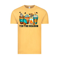 Vintage Mustard tis' the season basketball coffee cups Vintage Tee - Zillion Design Studio