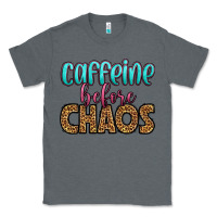 Charcoal Heather caffeine before chaos Classic Tee - HRA Design Shop