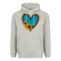 Moon Dust Gold Glitter Sunflower Blue Heart Heavyweight Hoodie - Jasminsmagicworld