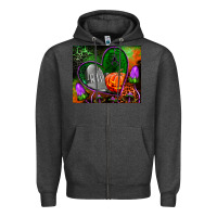 Charcoal Heather halloween heart mouse pad Zipper Hoodie - BundleAndBundleShop