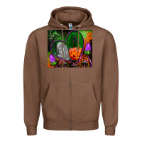 Chestnut halloween heart mouse pad Zipper Hoodie - BundleAndBundleShop