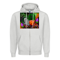 Halloween Heart Mouse Pad Zipper Hoodie | Teevron