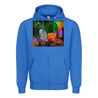 True Royal halloween heart mouse pad Zipper Hoodie - BundleAndBundleShop