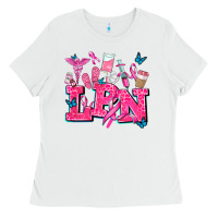 White lpn cancer  nurse with Ladies Tee - AdoDesignShop