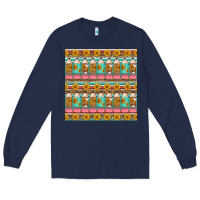 Navy school teacher seamless pattern Long Sleeve Tee - HRA Design Shop