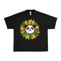 Black panda sunflower Urban Heavy Tee - RanaPortraitStore