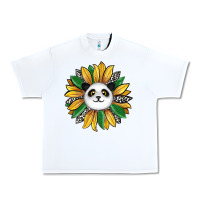 White panda sunflower Urban Heavy Tee - RanaPortraitStore