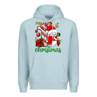 Blue Mist my 1 st christmas with cute snowman bbs Premium Hoodie - BundleAndBundleShop