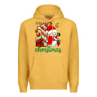 Mustard my 1 st christmas with cute snowman bbs Premium Hoodie - BundleAndBundleShop