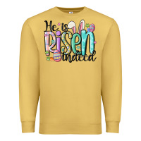 Antique Gold he is risen indeed Premium Sweatshirt - MaliasSmallBusiness