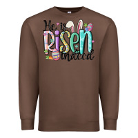 Chestnut he is risen indeed Premium Sweatshirt - MaliasSmallBusiness