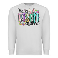 Dove Grey he is risen indeed Premium Sweatshirt - MaliasSmallBusiness