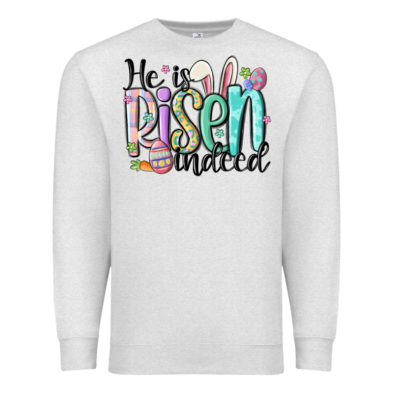 He Is Risen Indeed Premium Sweatshirt by MaliasSmallBusiness | Teevron