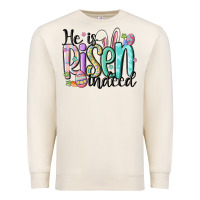 Sandshell he is risen indeed Premium Sweatshirt - MaliasSmallBusiness