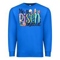 True Royal he is risen indeed Premium Sweatshirt - MaliasSmallBusiness