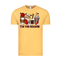 Vintage Mustard tis' the season baseball coffee cups Vintage Tee - Zillion Design Studio