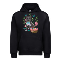 Black Easter Pitbull Urban Hoodie - RanaPortraitStore