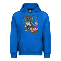 Cobalt Easter Pitbull Urban Hoodie - RanaPortraitStore