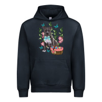 Navy Easter Pitbull Urban Hoodie - RanaPortraitStore