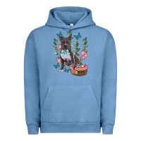Pigment Pebble Blue Easter Pitbull Urban Hoodie - RanaPortraitStore