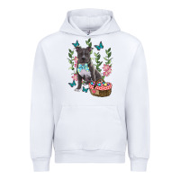 White Easter Pitbull Urban Hoodie - RanaPortraitStore