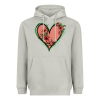 Moon Dust Pink Glitter Floral Heart Heavyweight Hoodie - Jasminsmagicworld