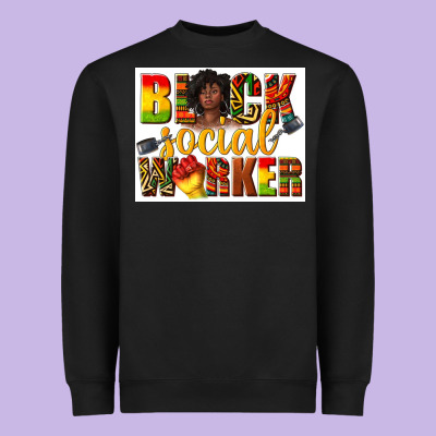 Heavyweight Sweatshirt black social worker