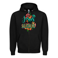 Black jesus is my anchor Zipper Hoodie - Jasminsmagicworld