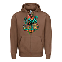 Chestnut jesus is my anchor Zipper Hoodie - Jasminsmagicworld