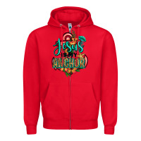 Red jesus is my anchor Zipper Hoodie - Jasminsmagicworld