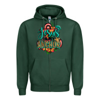 Sports Green jesus is my anchor Zipper Hoodie - Jasminsmagicworld