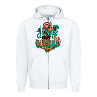 White jesus is my anchor Zipper Hoodie - Jasminsmagicworld