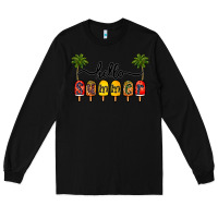 Black 1hello summer Long Sleeve Tee - CowhideDigitalArt