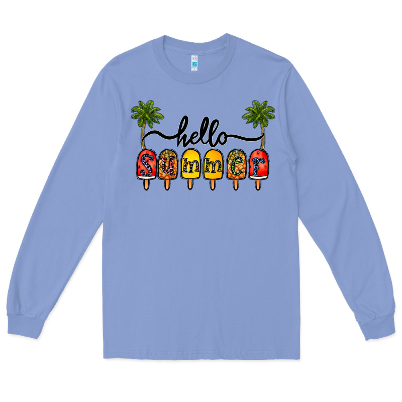 1hello Summer Long Sleeve Tee by CowhideDigitalArt | Teevron