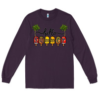 Plum 1hello summer Long Sleeve Tee - CowhideDigitalArt