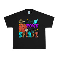 Black small town big spirit basketball Urban Heavy Tee - Zillion Design Studio