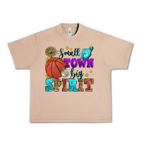 Small Town Big Spirit Basketball Urban Heavy Tee | Teevron