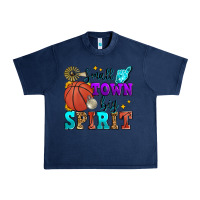 Navy small town big spirit basketball Urban Heavy Tee - Zillion Design Studio