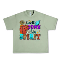Oil Green small town big spirit basketball Urban Heavy Tee - Zillion Design Studio