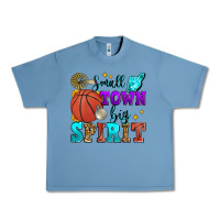 Pebble Blue small town big spirit basketball Urban Heavy Tee - Zillion Design Studio