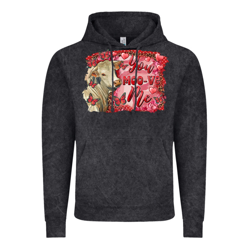 Valentine's Day You Moo Ve Me Charolais Cow Vintage Hoodie by RanaPortraitStore | Teevron