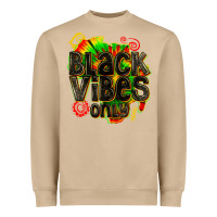 Mushroom black vibes only Heavyweight Sweatshirt - texasbilliewilder