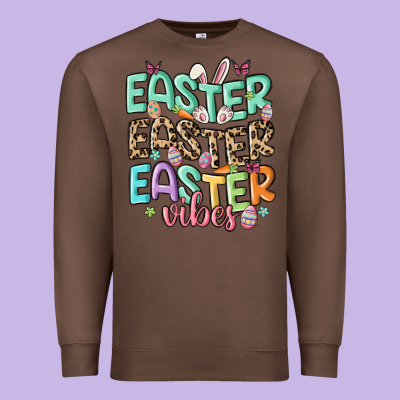 Easter Vibes Premium Sweatshirt Designed By Maliassmallbusiness