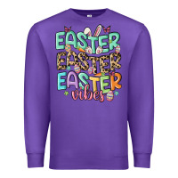 Purple easter vibes Premium Sweatshirt - MaliasSmallBusiness